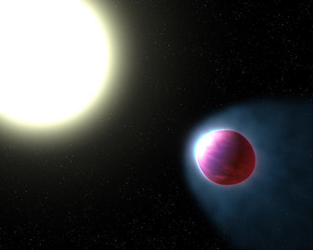 855光年外，系外行星温度高达3000K，铁蒸汽到处飘