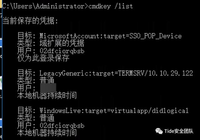 内网信息收集清单