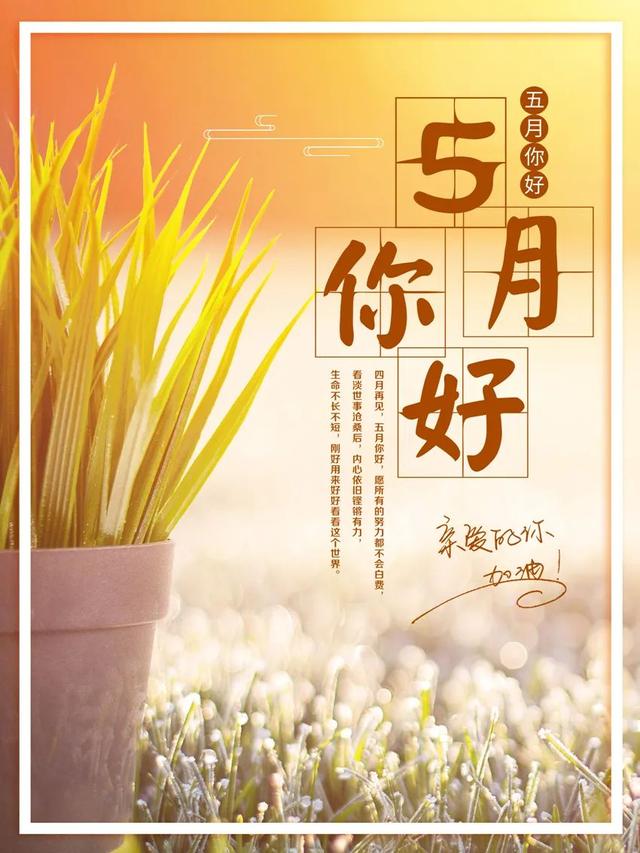 「2022.05.01」早安心语，五一劳动节5月你好正能量励志唯美语录