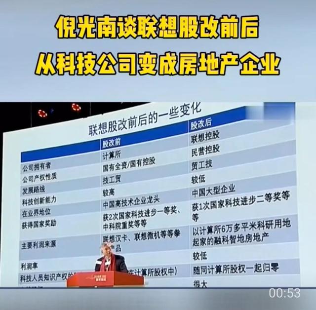 倪光南院士谈联想股改前后的变化