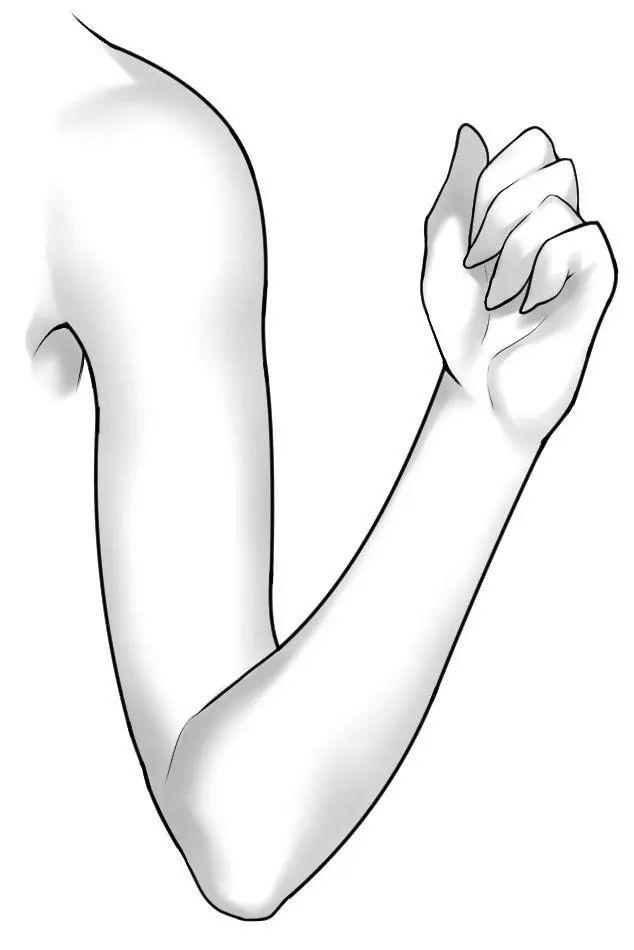 美少女插画的画法-表现动作和情绪的写实"手臂"(肘部)的画法_健康症状