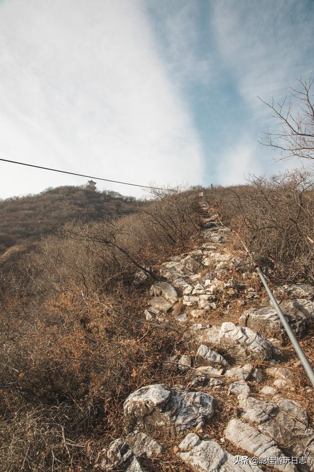 北京徒步登山：房山藥王谷-櫻桃谷登山步道環穿，山野冬季蕭瑟美