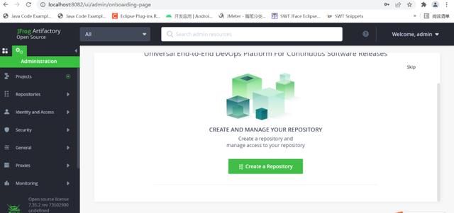 制品库 Jfrog Artifactory 搭建私服