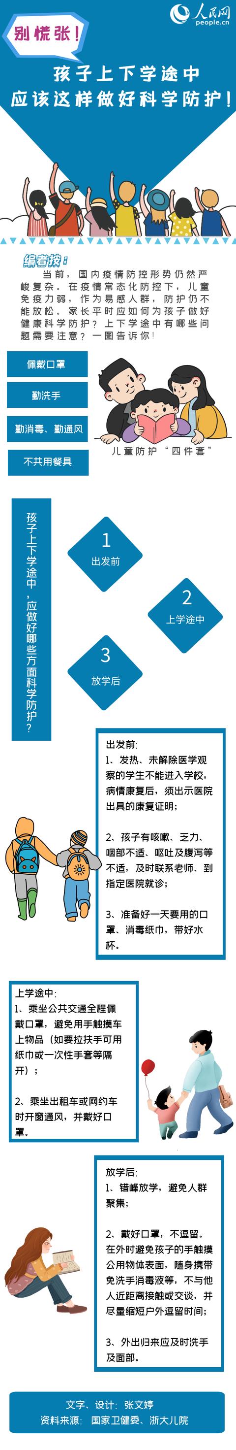 别慌张！孩子上下学途中应该这样做好科学防护