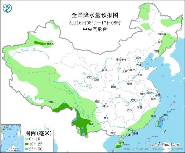 南方大部地区有降温，华南沿海仍有明显降雨 全国未来三天具体天气预报