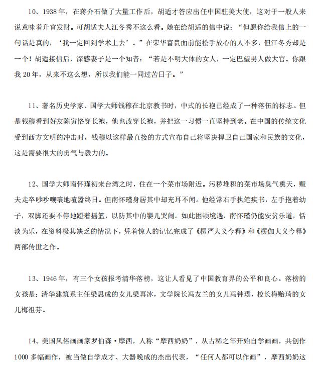 高考作文素材人物事例最新（高考作文素材人物事例古代名人）