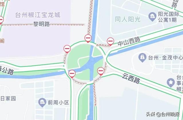 注意绕行!葭沚大转盘北半幅封闭施工,到明年5月30日止