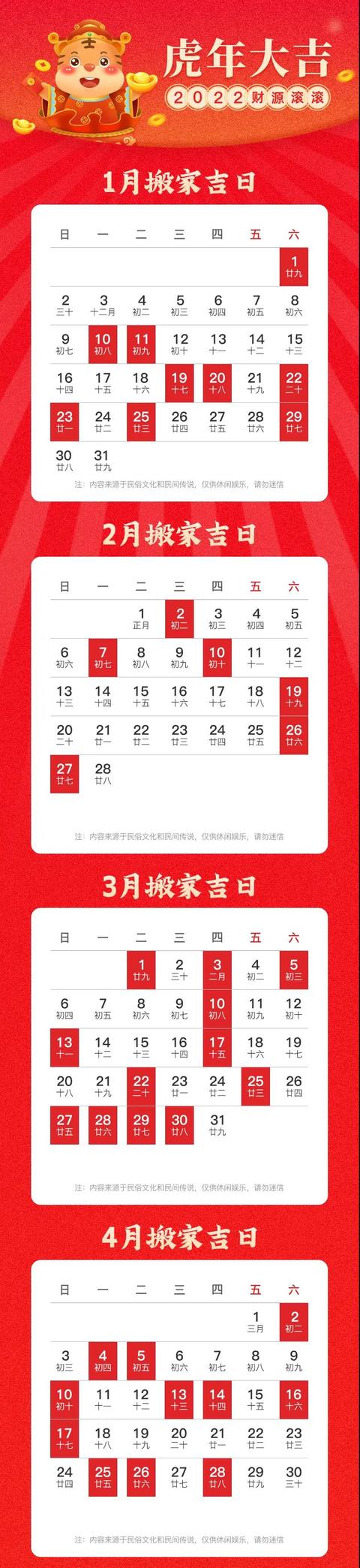 022年1月25日黄道吉日相冲生肖(2022年最佳的乔迁吉日一览表)"