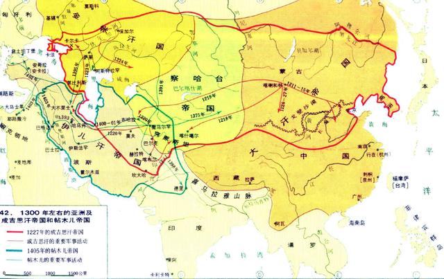 四大汗国灭亡顺序,四大汗国灭亡顺序元朝疆域