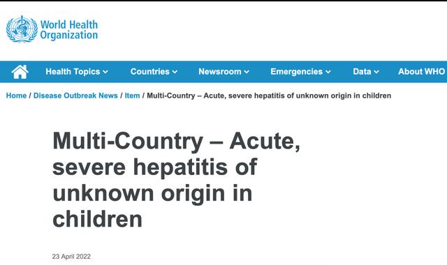 美国也出现了！不明原因肝炎席卷12国，已有死亡病例