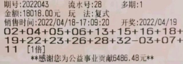 50倍冲击2.50亿！双色球第22043期晒票：不去抱怨，就会少些烦恼