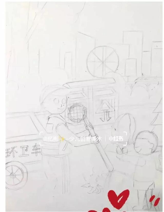 关于五一劳动的画