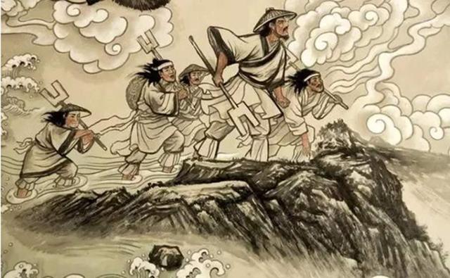 禹王开龙门，治水为众生；金鳞从头越，风云便化龙
