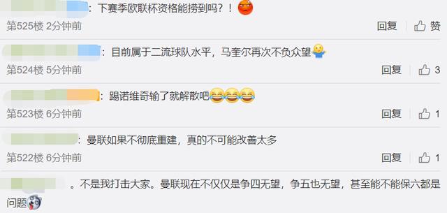 曼联0-1引热议！欧联杯资格都难，下轮再输可解散，C罗脚被踢出血