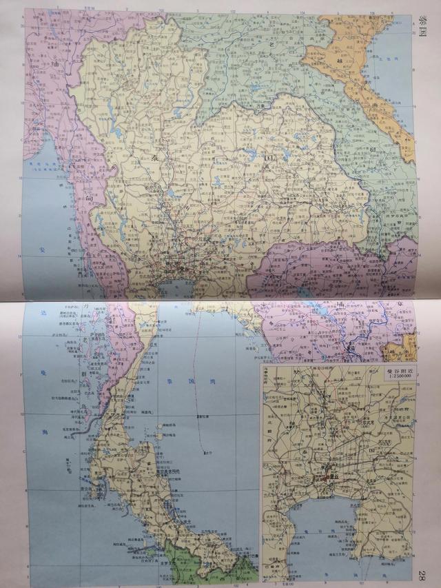 世界地圖變遷史—亞洲泰國