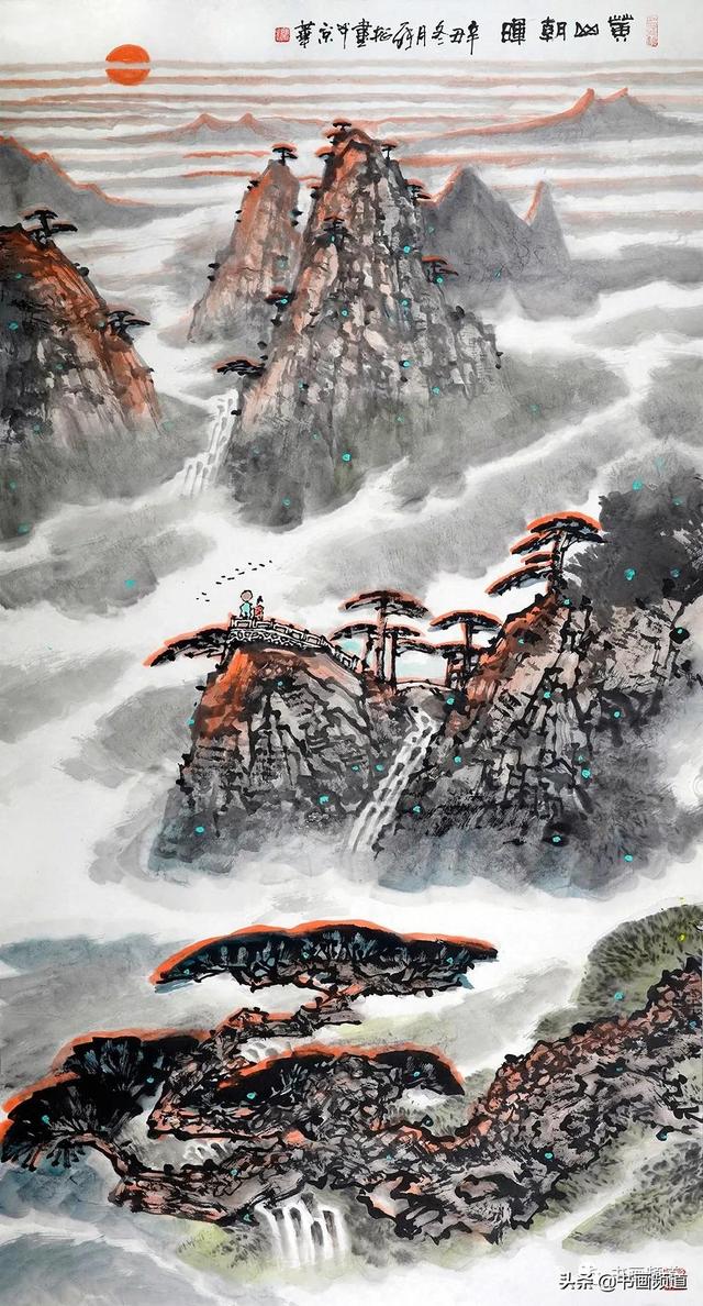 笔墨中国美丽的山水：欣赏当代著名艺术家的山水画，游览中国著名的山水 