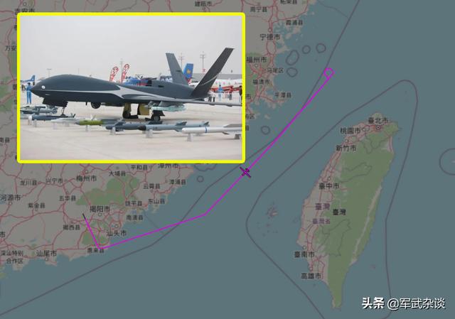 亮肌肉！“翼龙-10”穿越台湾海峡，外交部：美若访台，后果自负