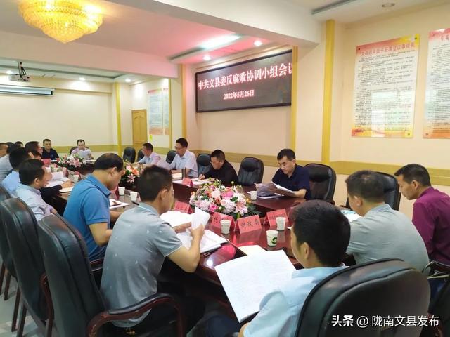 中共文县委反腐败协调小组会议召开