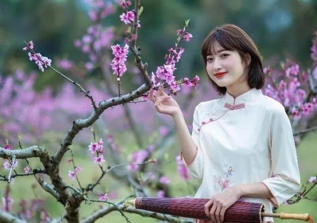 四月蔷薇开，美人更可爱