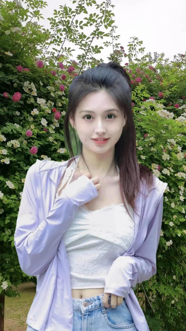 四月蔷薇开，美人更可爱
