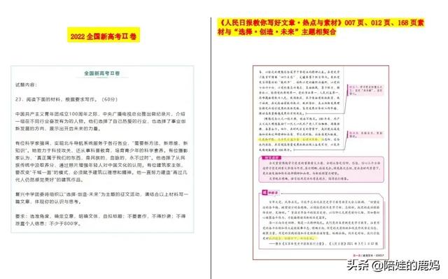 022年作文高考热点素材汇编（2022年作文高考热点素材简短）"
