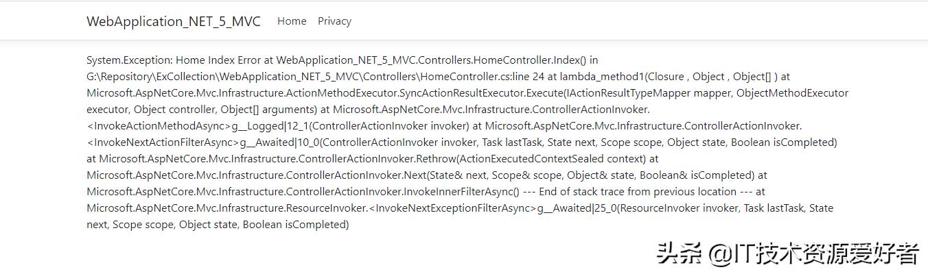《理解ASP.NET Core》系列10-错误处理(Handle Errors)