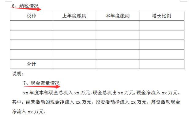 财务年度分析报告模板（完整版）