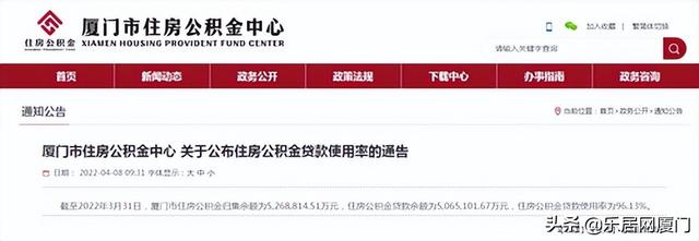 厦门最新住房公积金贷款使用率96 13 最高可贷72万吗「厦门公积金个人最高可贷款」