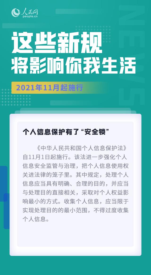 11月，这些新规将影响你我生活
