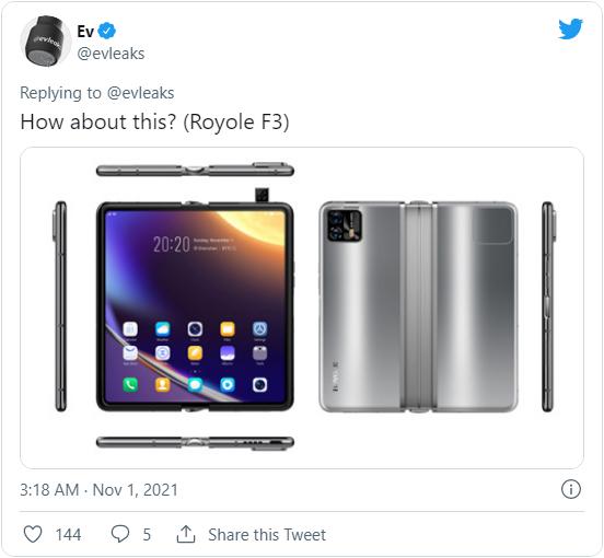 柔宇FlexPai 3折叠屏新机概念渲染图曝光