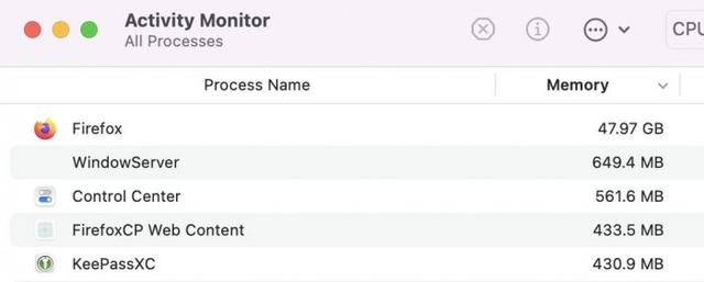 macOS Monterey出现“内存泄漏”错误：长时间运行并消耗大量内存