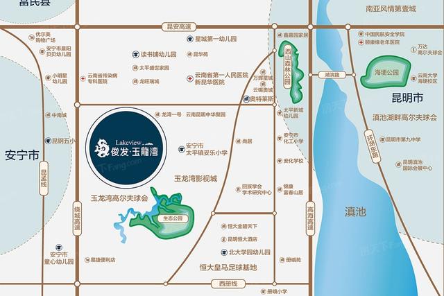 昆明玉龙湾在哪里(昆明玉龙湾公园地址)