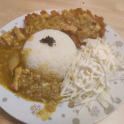 黄金咖喱猪扒饭