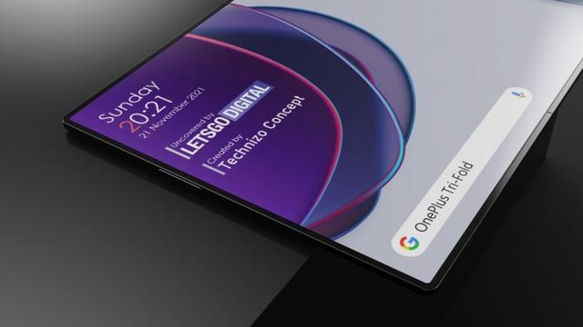 一加“三折屏”智能机设计专利曝光 支持独特三角形态