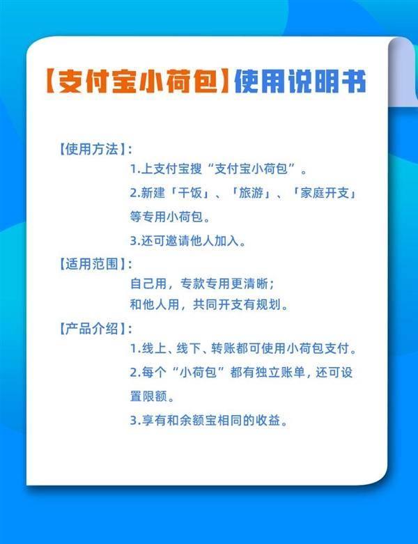 支付宝上线钱包分类功能 专款专用、 独立账单