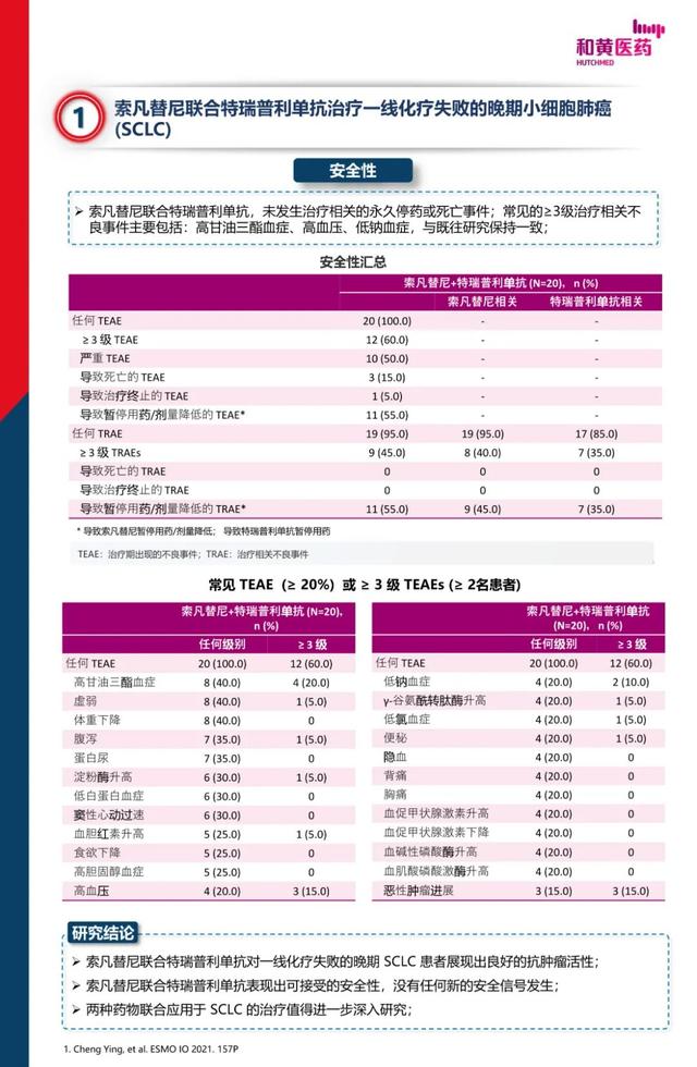 2021 ESMO-IO 前沿進展-索凡替尼最新研究進展速遞