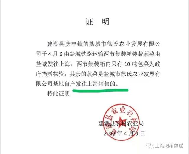 官方澄清驰援物资在上海被团购销售