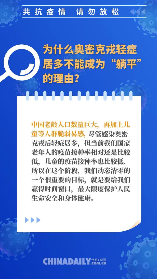 「图说」奥密克戎轻症居多为何不能成为“躺平”的理由？为何必须坚持“动态清零”？一文读懂