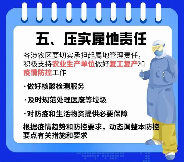 上海农业生产复工复产疫情防控要点