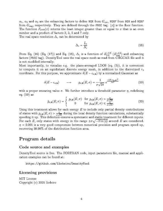 DensityTool程序：VASP局域(自旋)态密度后处理工具