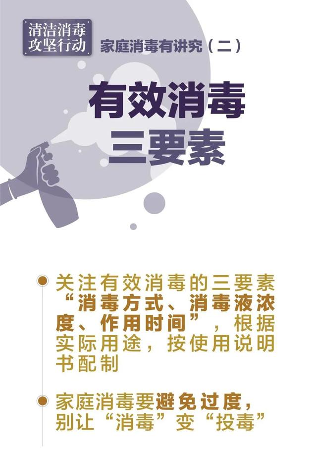 家庭清洁消毒要点，一文看懂！