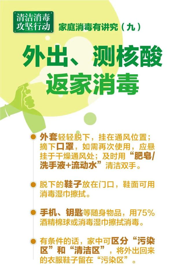 家庭清洁消毒要点，一文看懂！