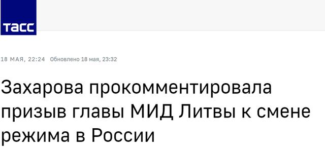 俄外交部批立陶宛外长涉俄言论