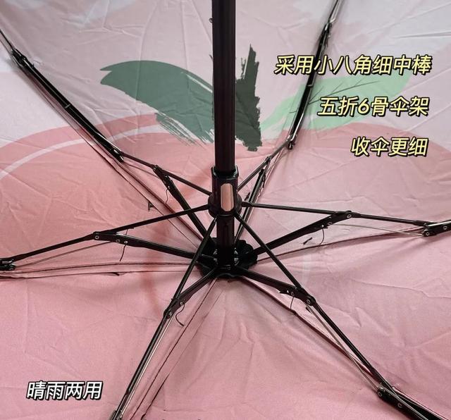 《超迷你五折六骨小黑伞仅需60元！UPF50+有效防晒，黑胶涂层全遮光，晴雨两用，抗风耐用，揣兜就走太方便》