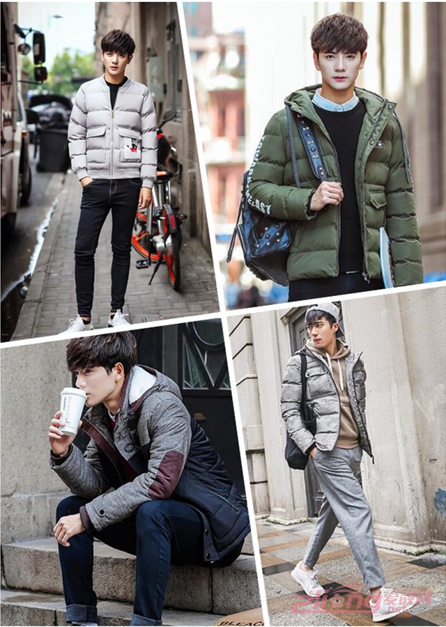 男士冬季2016新款韩版加厚棉衣