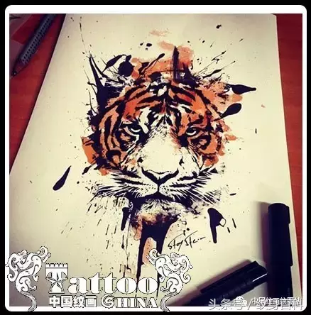 纹身中最经典的纹身图案之一——老虎纹身