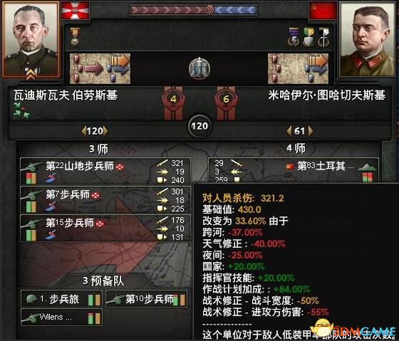 钢铁雄心4强力步炮编制推荐 11步6炮编制图文说明