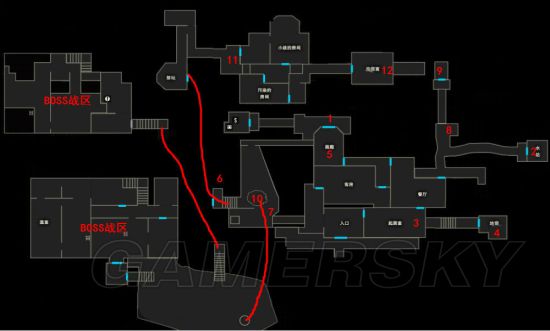 生化危机7解剖室地图图片