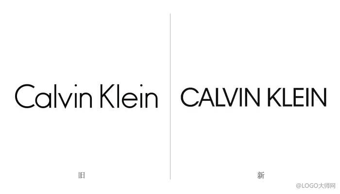 显而易见,不仅仅是首字母,calvin klein 的其它所有的字母都变成大写