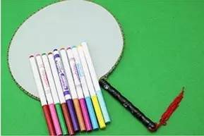 幼儿园亲子手工之创意扇子画，随心所欲地画出一个小小艺术家！